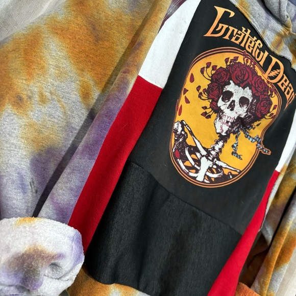 1-of-1 Recycled Grateful Dead Hoodie - Picture 2 of 4